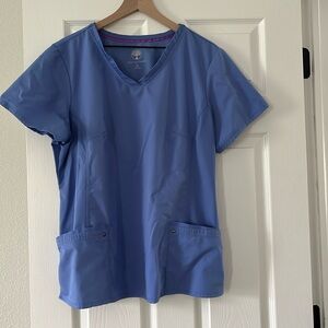 Ceil blue Healing Hands scrub top